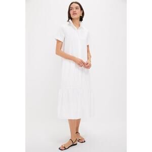 TUCKERNUCK White Martine Bubble Maxi Dress Size S NWT Retail $198 Tuckernuck